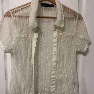 Off white lace blouse